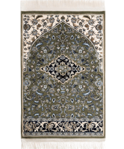 Madinah Rawdah Gebetsteppich - Grün mit Bogen